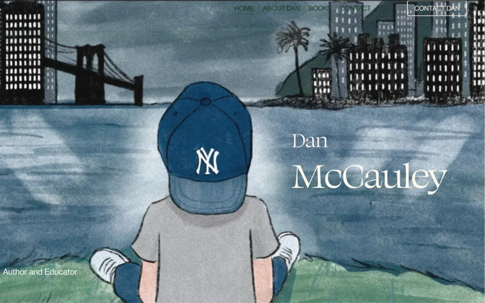 Dan McCauley homepage before its Surmado rebuild