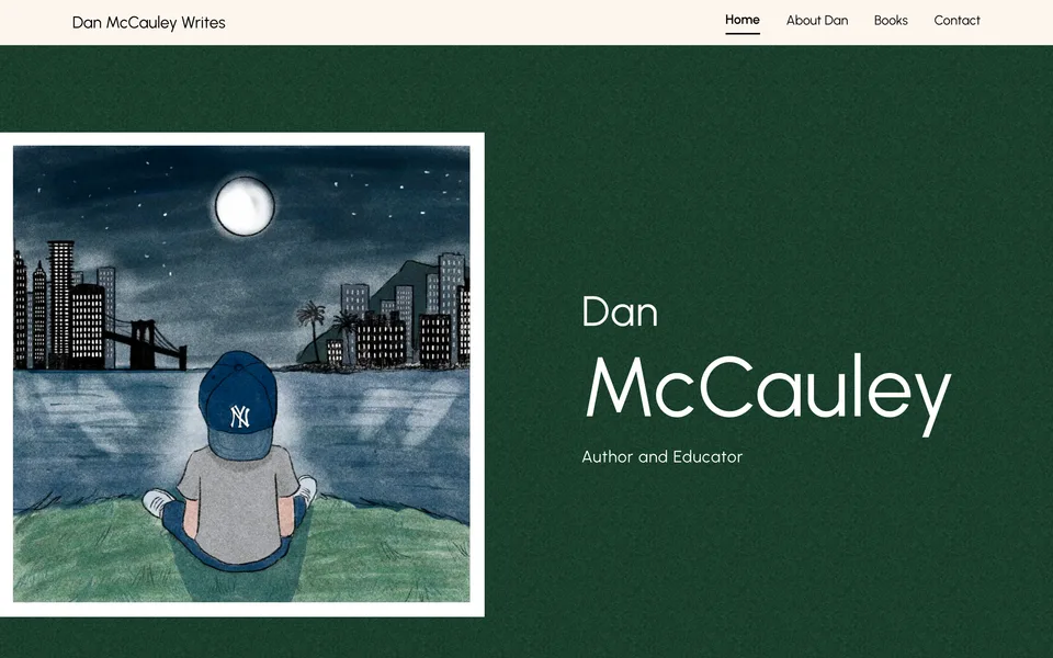 Dan McCauley website homepage